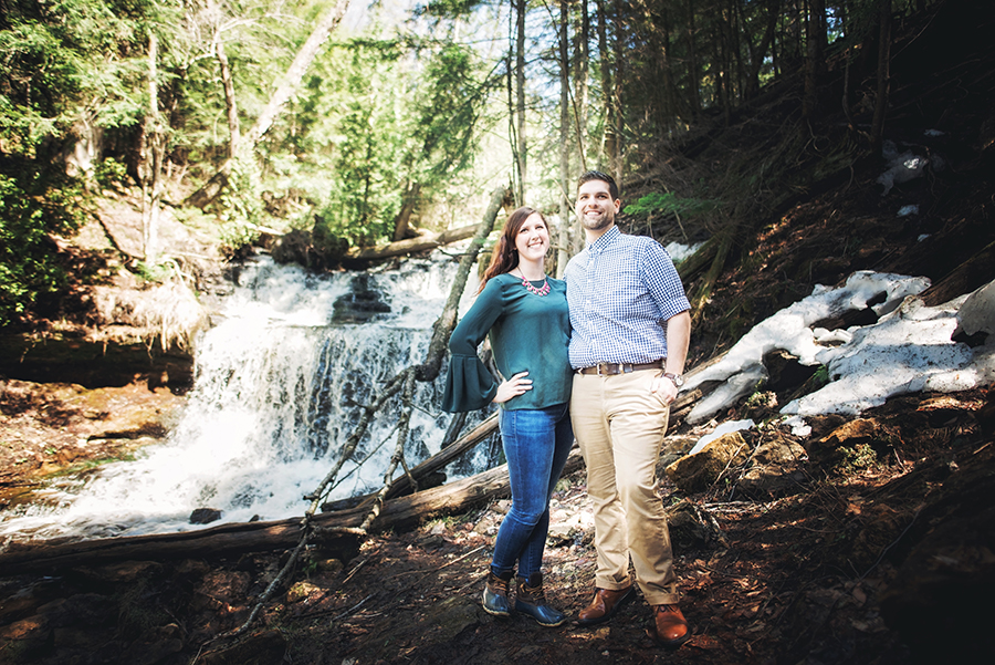 Best Places to Elope in Michigan - Munising Waterfalls - Wagner Falls